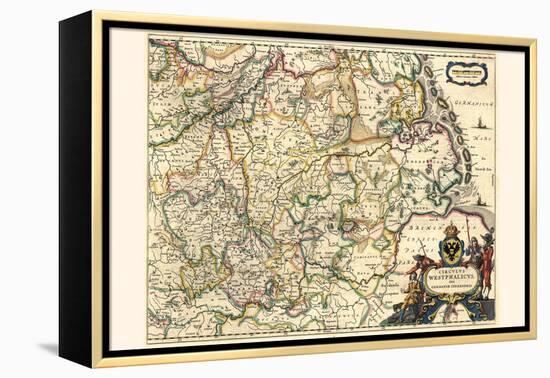 Circle Of Westphalia, Or Lower Germany-Willem Janszoon Blaeu-Framed Stretched Canvas