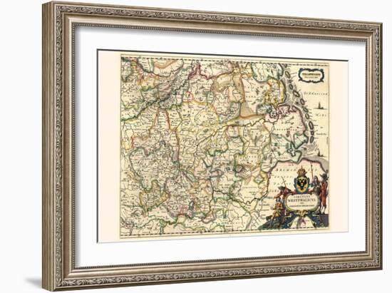 Circle Of Westphalia, Or Lower Germany-Willem Janszoon Blaeu-Framed Art Print