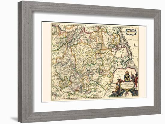 Circle Of Westphalia, Or Lower Germany-Willem Janszoon Blaeu-Framed Art Print