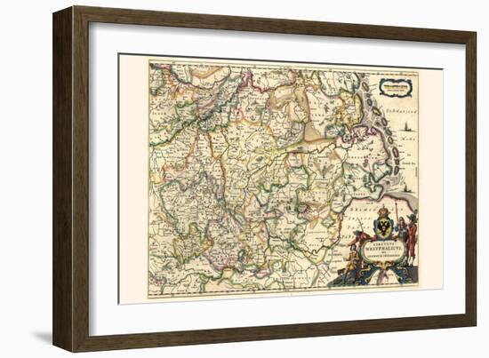 Circle Of Westphalia, Or Lower Germany-Willem Janszoon Blaeu-Framed Art Print