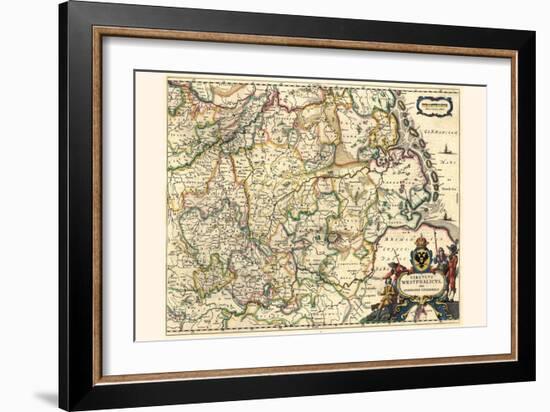 Circle Of Westphalia, Or Lower Germany-Willem Janszoon Blaeu-Framed Art Print