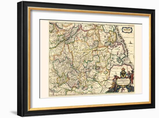 Circle Of Westphalia, Or Lower Germany-Willem Janszoon Blaeu-Framed Art Print