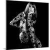 Circle Patterned Projection on Model with Hand on Face, 1960s-John French-Mounted Giclee Print