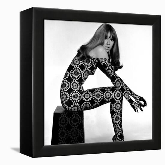 Circle Patterned Projection on Profile of Model, 1960s-John French-Framed Premier Image Canvas