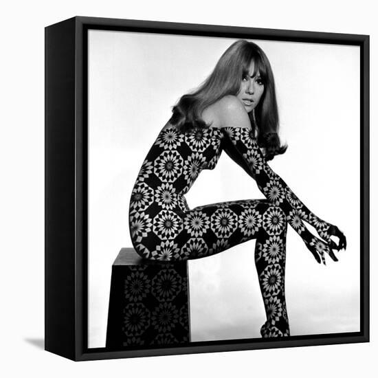 Circle Patterned Projection on Profile of Model, 1960s-John French-Framed Premier Image Canvas