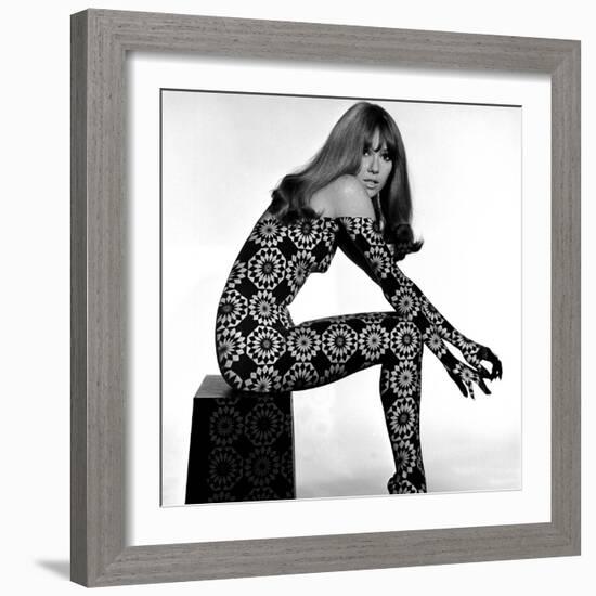 Circle Patterned Projection on Profile of Model, 1960s-John French-Framed Giclee Print