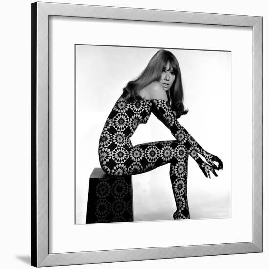 Circle Patterned Projection on Profile of Model, 1960s-John French-Framed Giclee Print