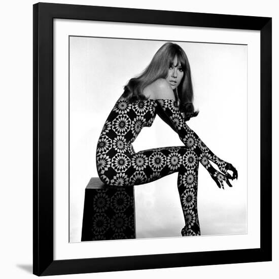 Circle Patterned Projection on Profile of Model, 1960s-John French-Framed Giclee Print