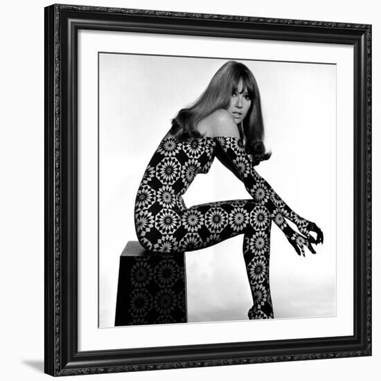 Circle Patterned Projection on Profile of Model, 1960s-John French-Framed Giclee Print