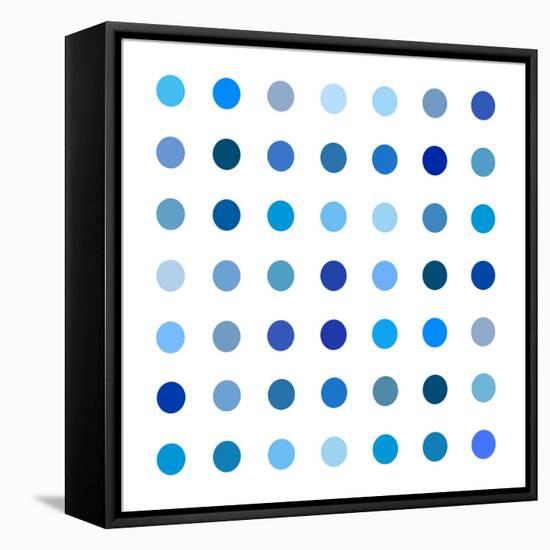 Circle Seven Blue-Karl Langdon-Framed Stretched Canvas