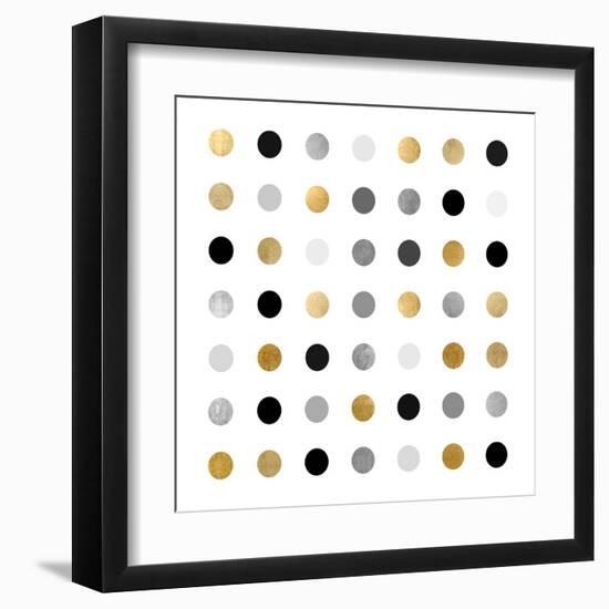 Circle Seven Gold Silver-Karl Langdon-Framed Art Print