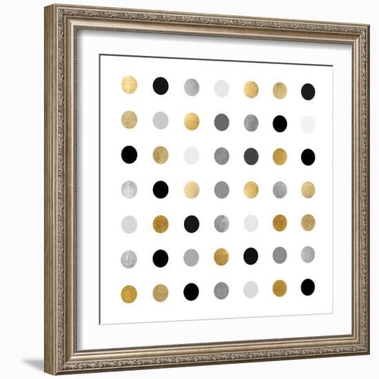 Circle Seven Gold Silver-Karl Langdon-Framed Art Print