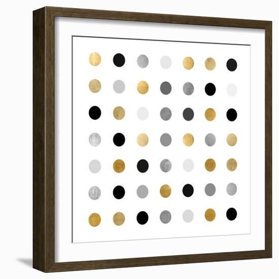 Circle Seven Gold Silver-Karl Langdon-Framed Art Print