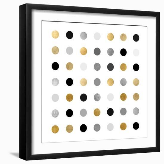 Circle Seven Gold Silver-Karl Langdon-Framed Art Print