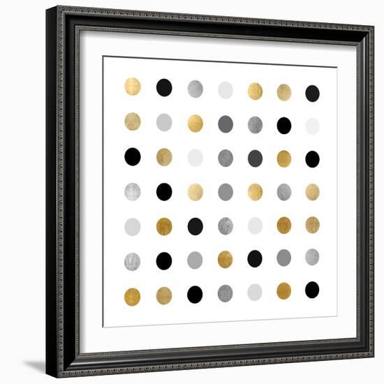 Circle Seven Gold Silver-Karl Langdon-Framed Art Print