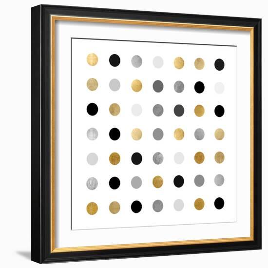 Circle Seven Gold Silver-Karl Langdon-Framed Art Print