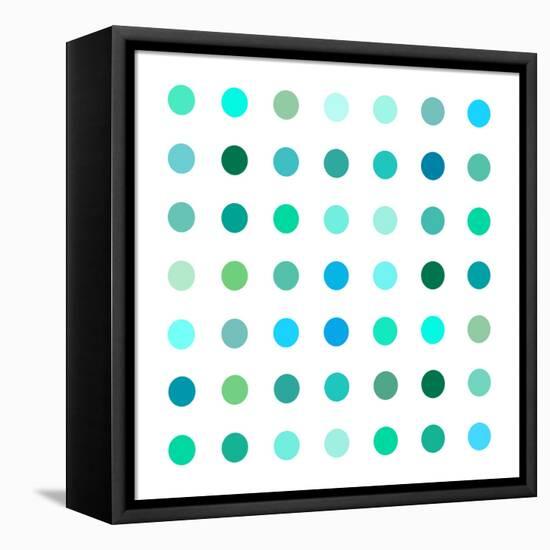 Circle Seven Green-Karl Langdon-Framed Stretched Canvas