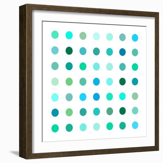 Circle Seven Green-Karl Langdon-Framed Art Print