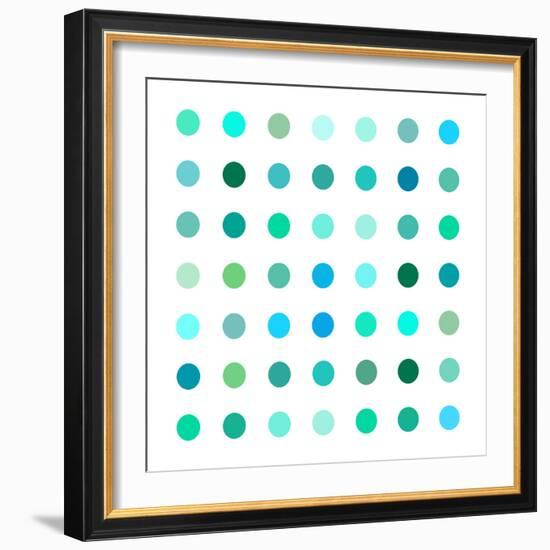 Circle Seven Green-Karl Langdon-Framed Art Print