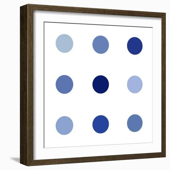 Circle Three Blue-Karl Langdon-Framed Art Print