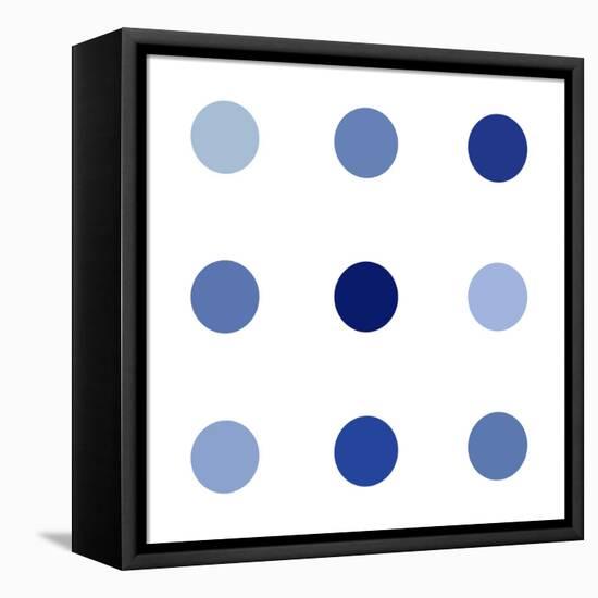 Circle Three Blue-Karl Langdon-Framed Stretched Canvas