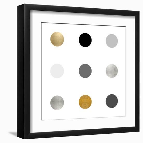 Circle Three Gold Silver-Karl Langdon-Framed Art Print