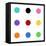 Circle Three Multicolor-Karl Langdon-Framed Stretched Canvas