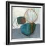 Circle Tower Turquoise Crop-Jane Davies-Framed Art Print