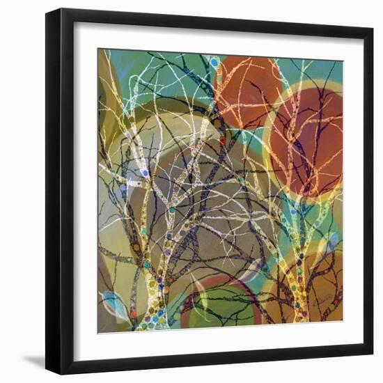 Circle Trees Light-Ruth Palmer-Framed Art Print