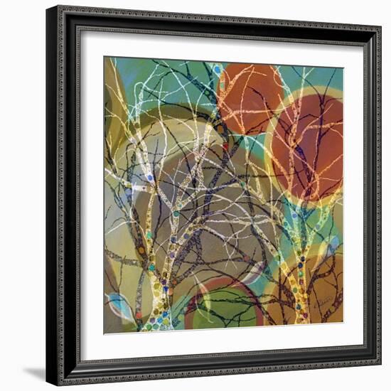 Circle Trees Light-Ruth Palmer-Framed Art Print