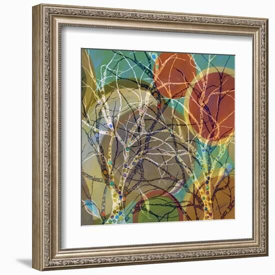 Circle Trees Light-Ruth Palmer-Framed Art Print