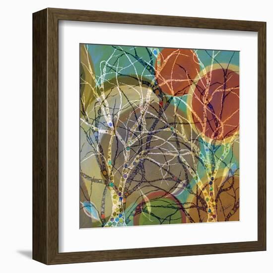 Circle Trees Light-Ruth Palmer-Framed Art Print