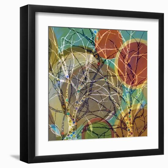 Circle Trees Light-Ruth Palmer-Framed Art Print