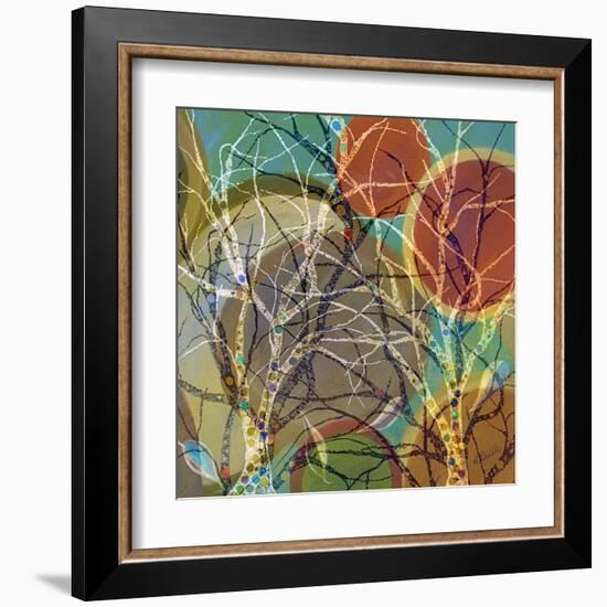 Circle Trees Light-Ruth Palmer-Framed Art Print