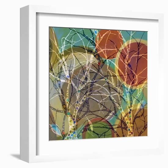 Circle Trees Light-Ruth Palmer-Framed Art Print