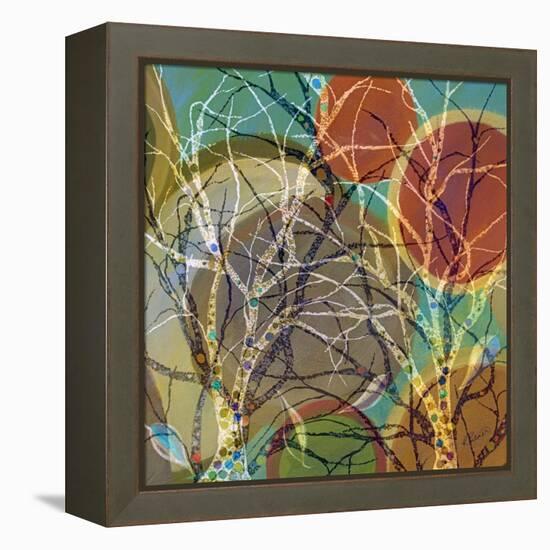 Circle Trees Light-Ruth Palmer-Framed Stretched Canvas