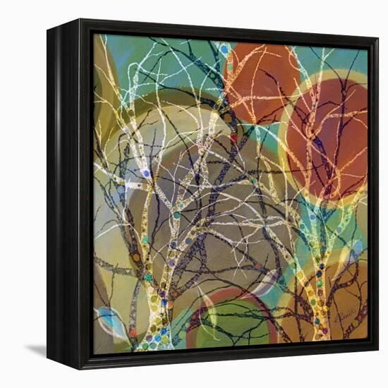 Circle Trees Light-Ruth Palmer-Framed Stretched Canvas