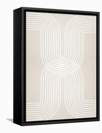 Circle X Lines 1, 2024-Parker Ross-Framed Stretched Canvas