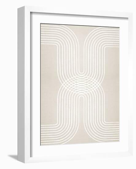 Circle X Lines 1, 2024-Parker Ross-Framed Art Print