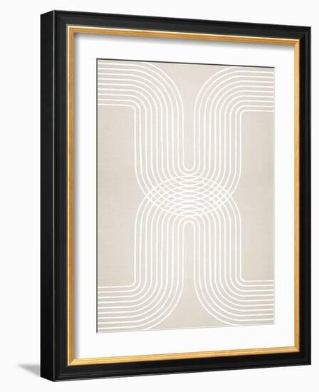 Circle X Lines 1, 2024-Parker Ross-Framed Art Print