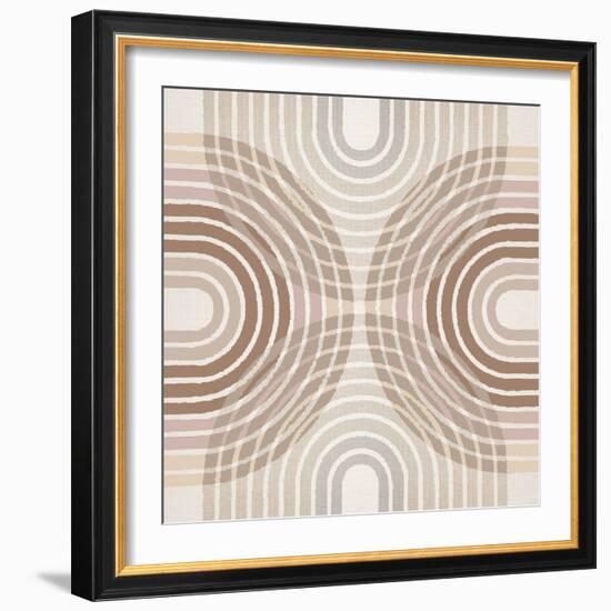 Circle X Lines 10, 2024-Parker Ross-Framed Art Print