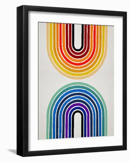 Circle X Lines 11, 2024-Parker Ross-Framed Art Print