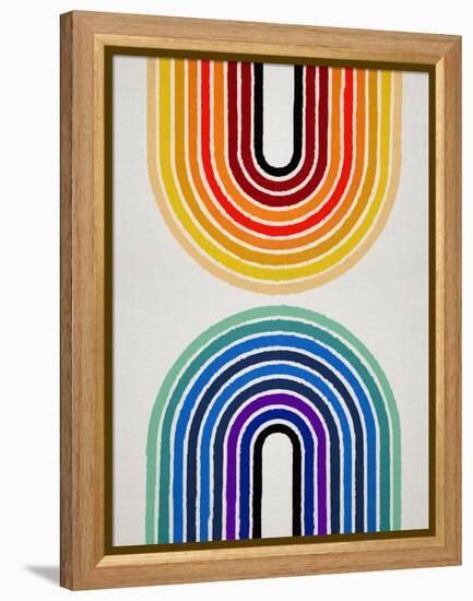 Circle X Lines 11, 2024-Parker Ross-Framed Stretched Canvas