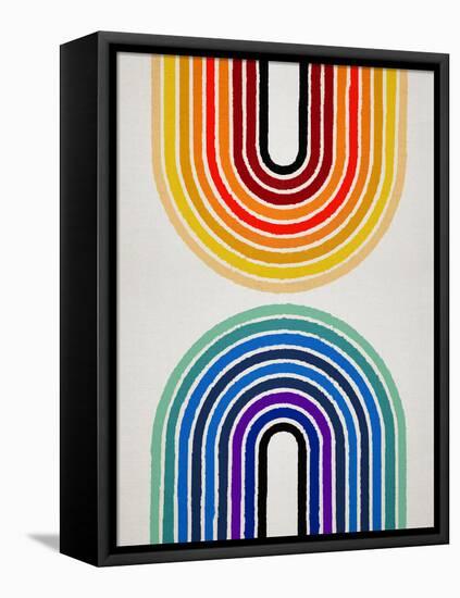 Circle X Lines 11, 2024-Parker Ross-Framed Stretched Canvas