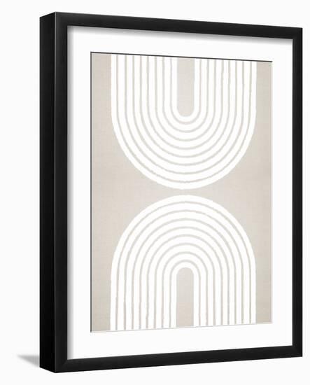 Circle X Lines 3, 2024-Parker Ross-Framed Art Print