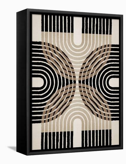 Circle X Lines 4, 2024-Parker Ross-Framed Stretched Canvas