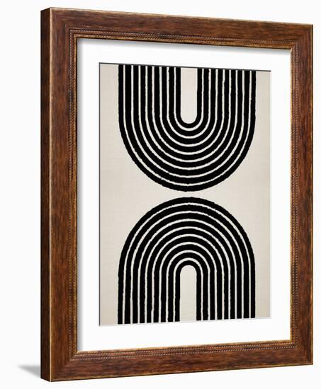 Circle X Lines 5, 2024-Parker Ross-Framed Art Print