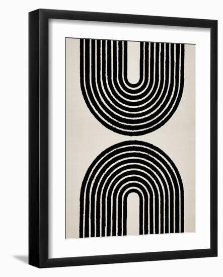 Circle X Lines 5, 2024-Parker Ross-Framed Art Print