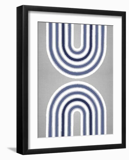 Circle X Lines 8, 2024-Parker Ross-Framed Art Print