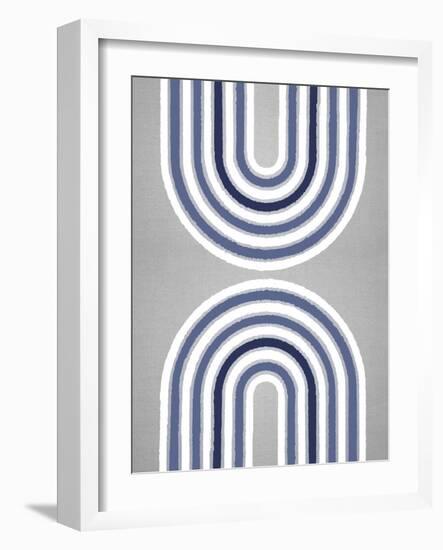 Circle X Lines 8, 2024-Parker Ross-Framed Art Print